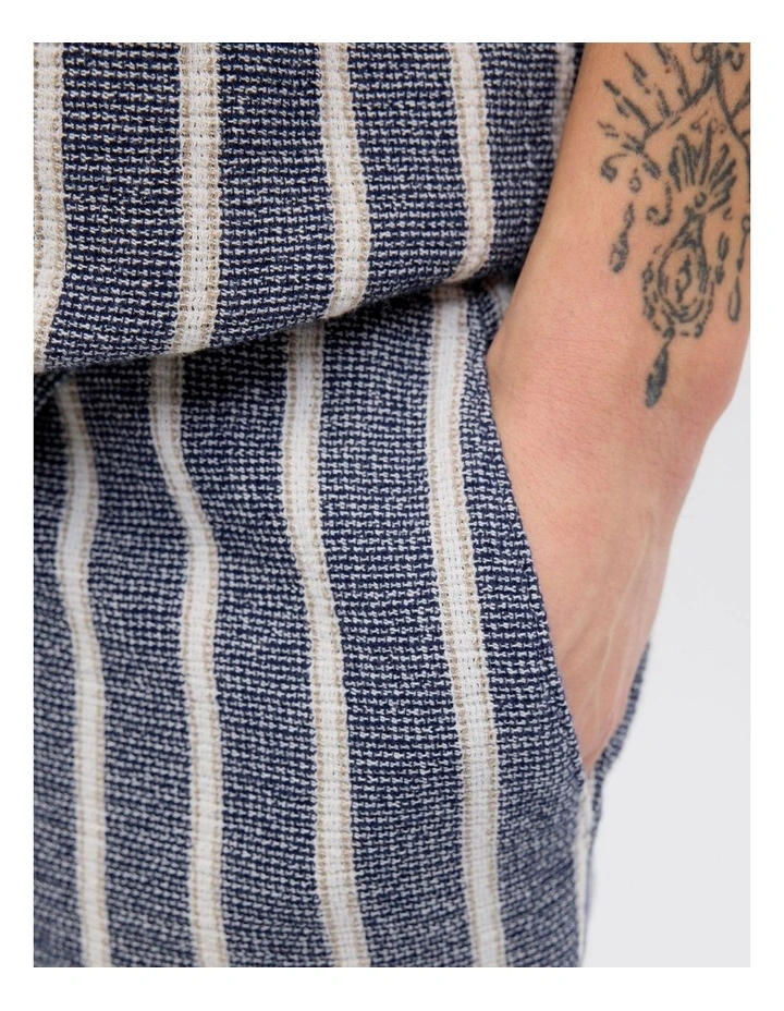 JPSTJAIDEN COBA Stripe Jog Shorts in Ocean Cavern image 6