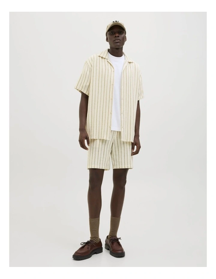 JPSTJAIDEN COBA Stripe Jog Shorts in Cedar image 2