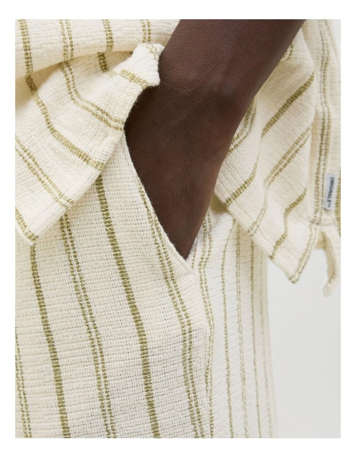 JPSTJAIDEN COBA Stripe Jog Shorts in Cedar image 3