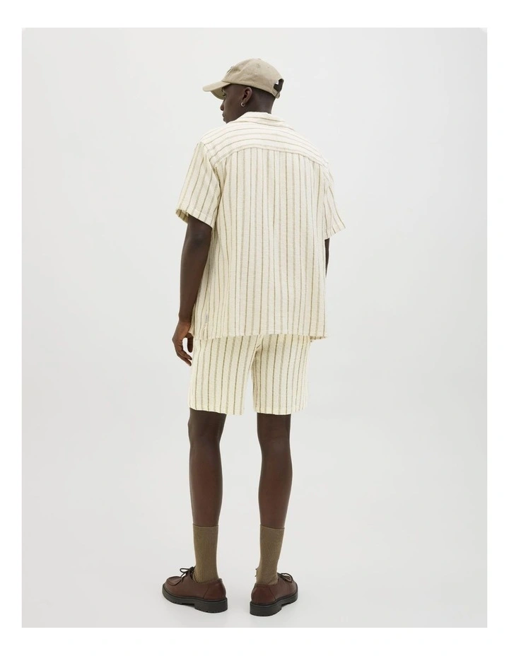 JPSTJAIDEN COBA Stripe Jog Shorts in Cedar image 5