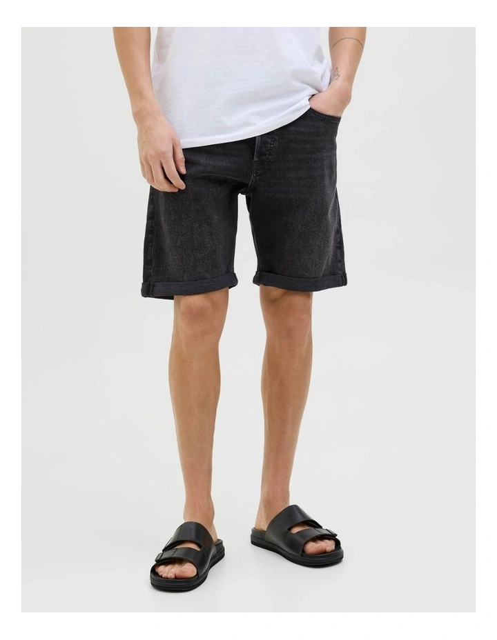 JJIRICK Original Denim Short in Black image 1