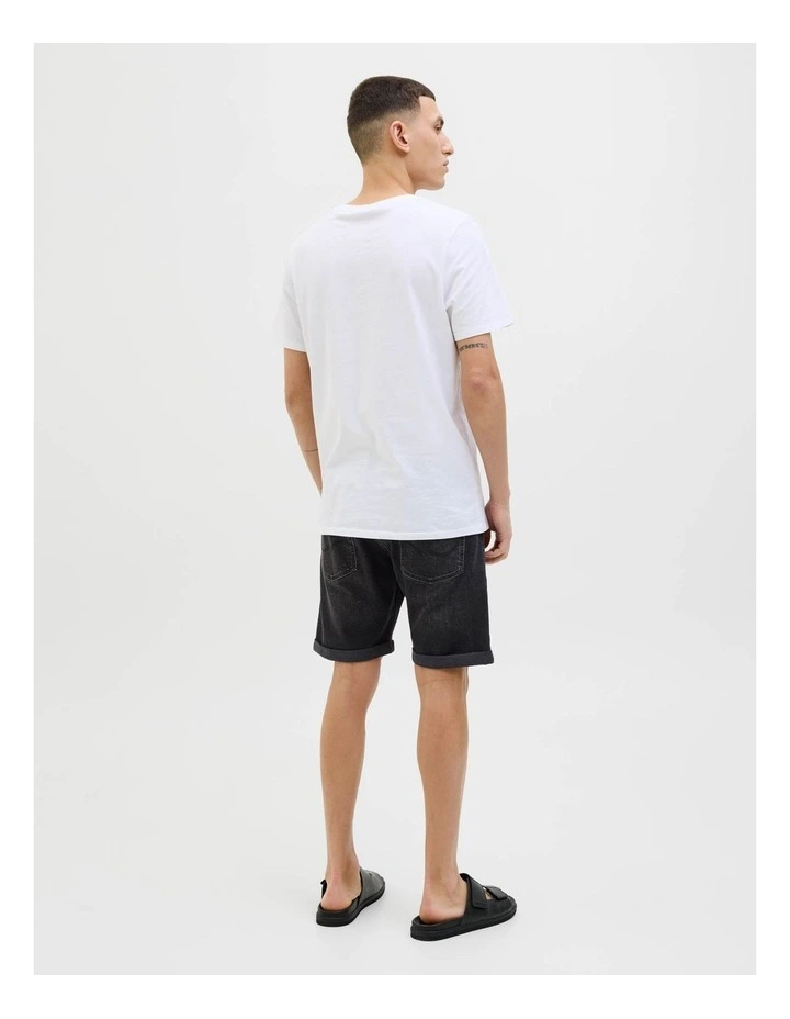 JJIRICK Original Denim Short in Black image 4