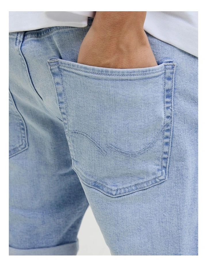 JJIRICK Original Denim Shorts in Blue image 5