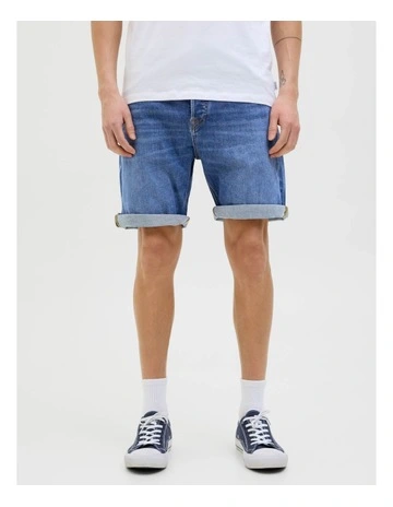 JJIRICK Original Denim Shorts in Blue