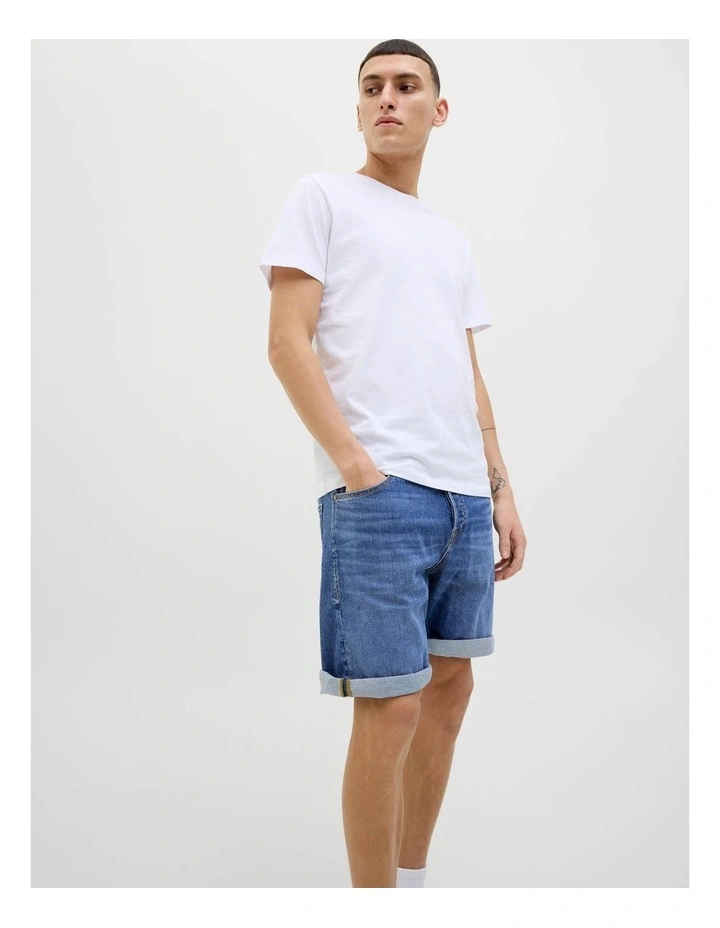 JJIRICK Original Denim Shorts in Blue image 2