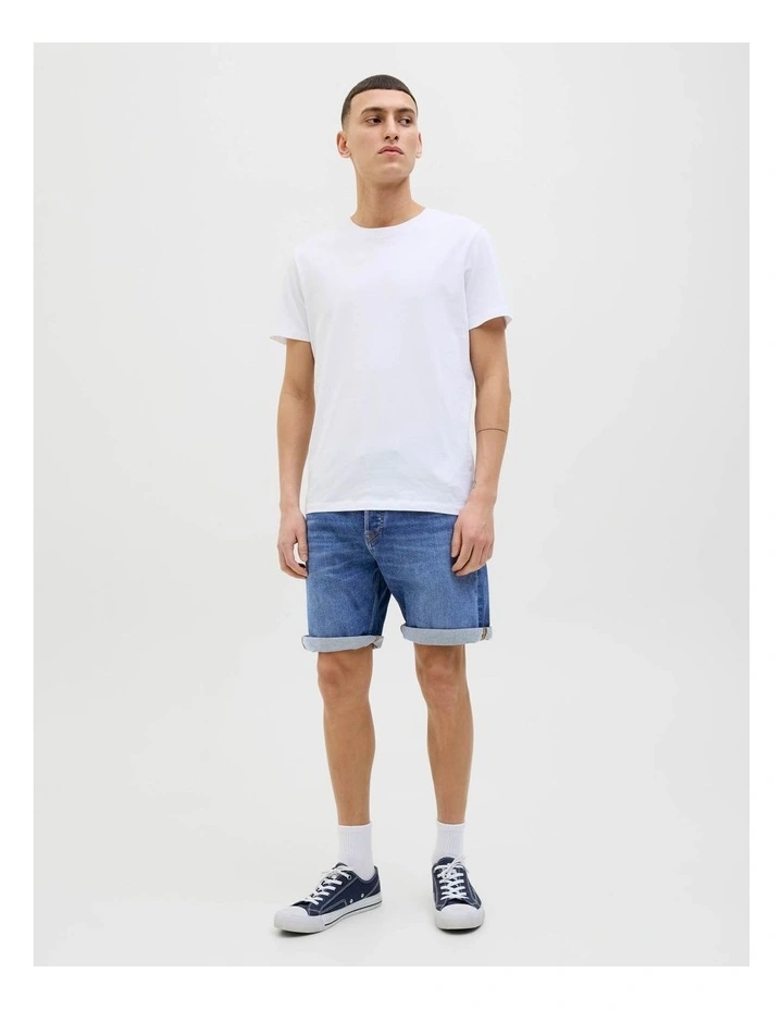JJIRICK Original Denim Shorts in Blue image 3
