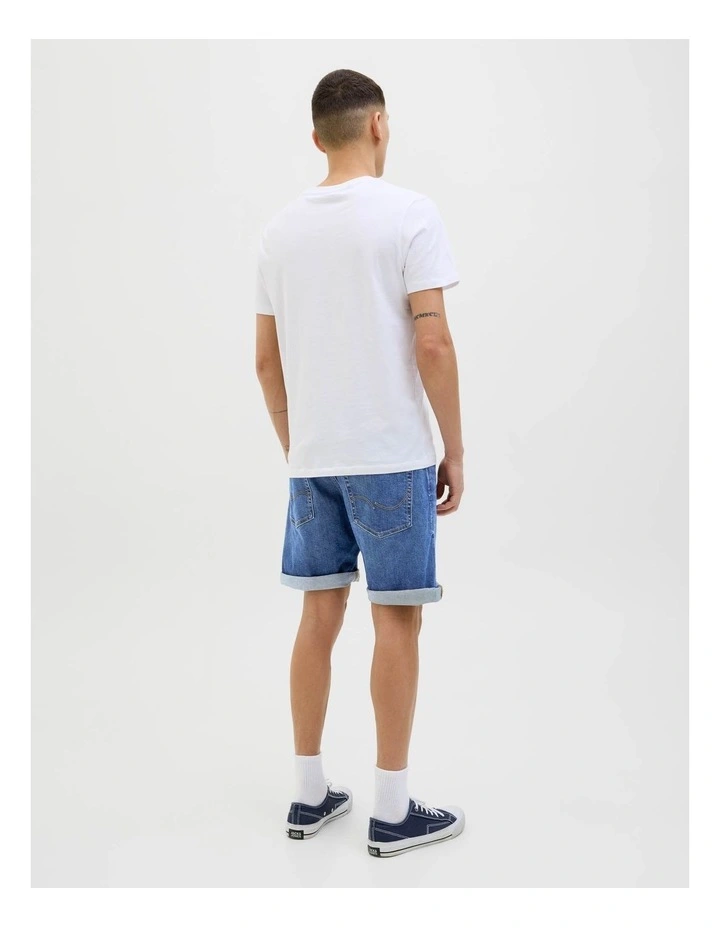 JJIRICK Original Denim Shorts in Blue image 4