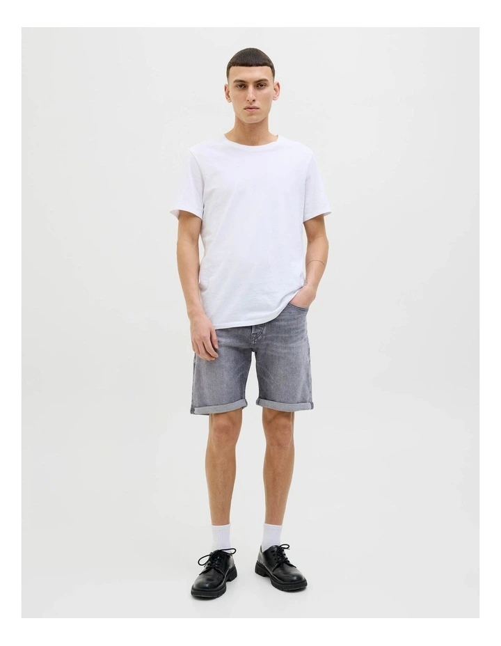 JJIRICK Original Denim Shorts in Grey image 3