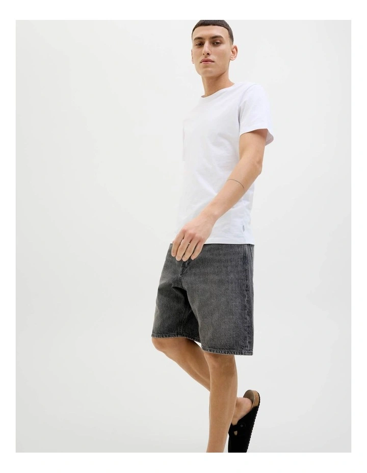 Jjitony Jjoriginal Denim Shorts in Black image 3