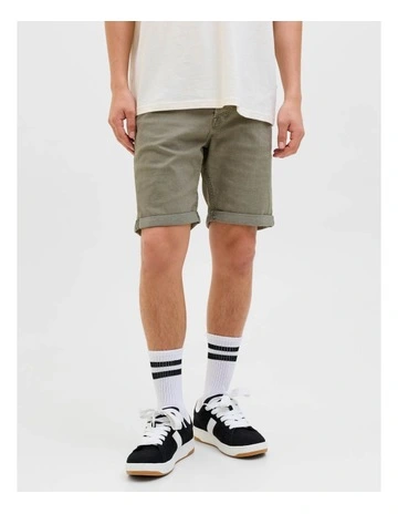 JJIRICK Original Denim Shorts in Deep Lichen Green