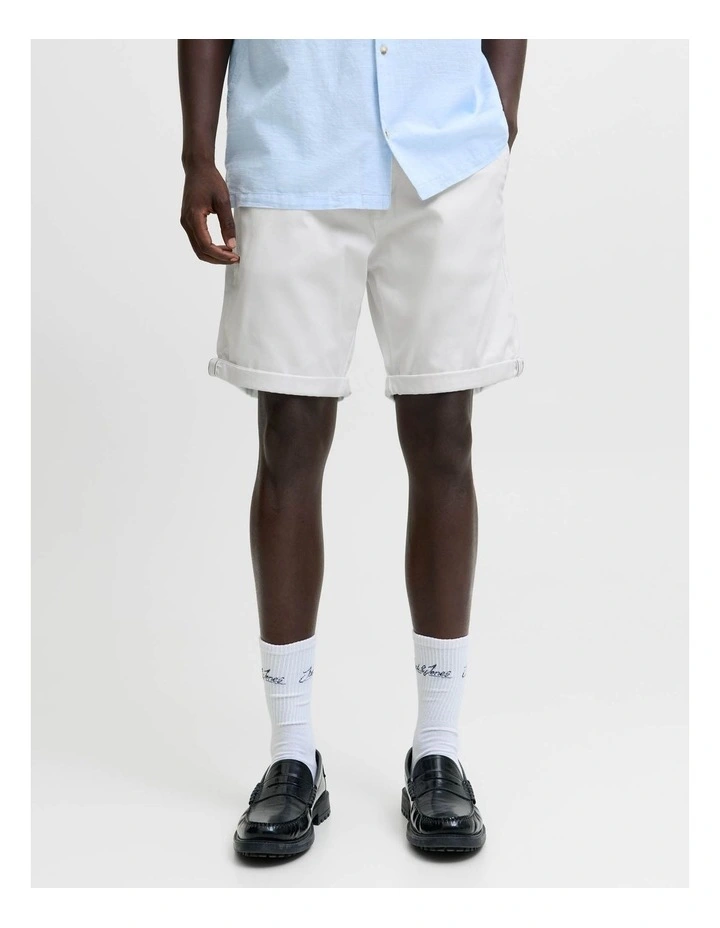 Jpstbowie Chino Shorts in White image 4
