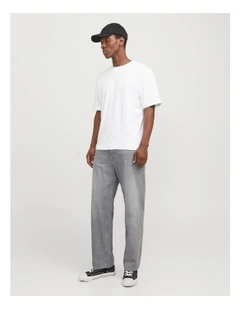Jjieddie Jjioriginal Loose Fit Jeans in Grey