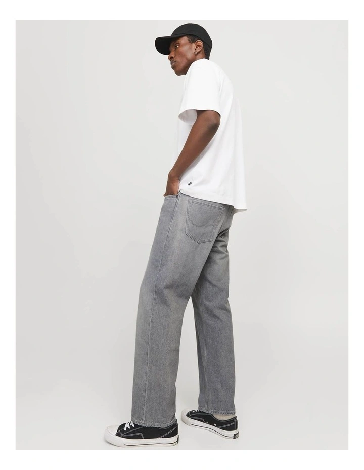 Jjieddie Jjioriginal Loose Fit Jeans in Grey image 3