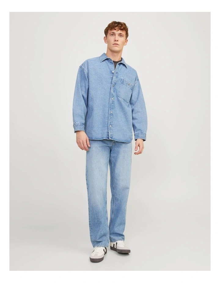 Jjieddie Jjioriginal Loose Fit Jeans in Blue image 1