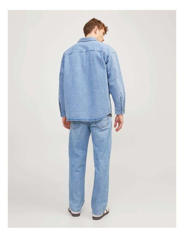 Jjieddie Jjioriginal Loose Fit Jeans in Blue image 2