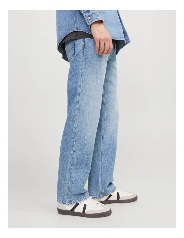 Jjieddie Jjioriginal Loose Fit Jeans in Blue image 4