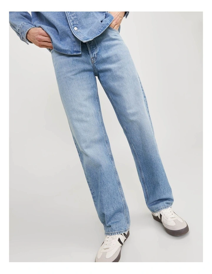 Jjieddie Jjioriginal Loose Fit Jeans in Blue image 5