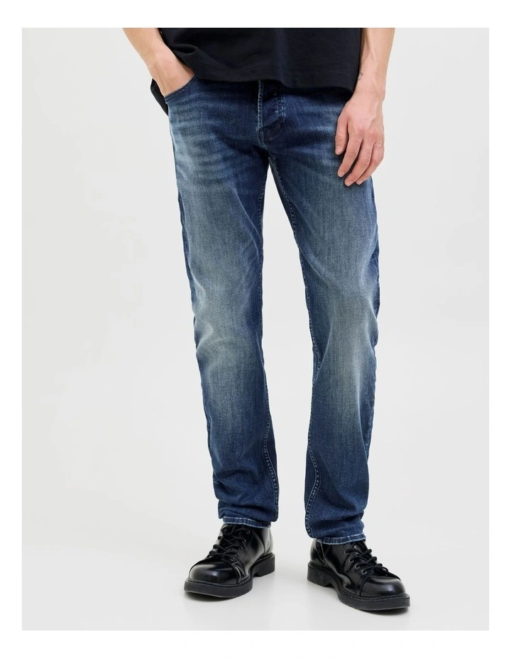 Glenn Original 820 Slim Jeans in Dark Blue Denim image 1