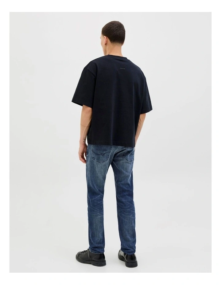 Glenn Original 820 Slim Jeans in Dark Blue Denim image 3