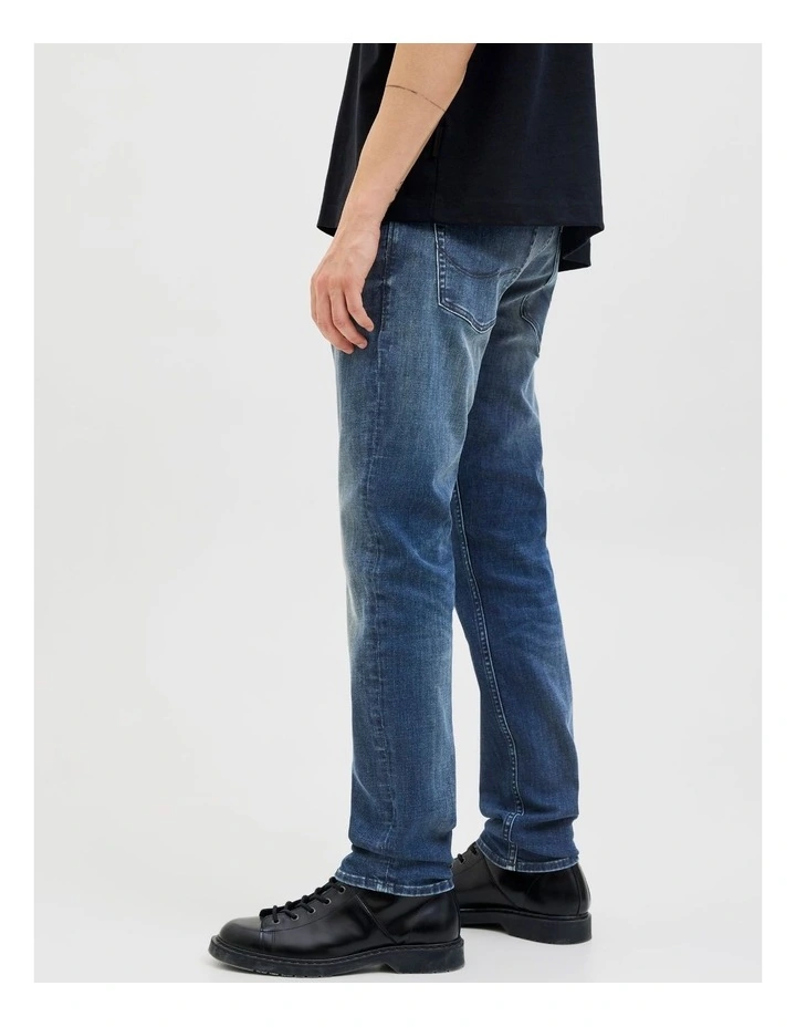 Glenn Original 820 Slim Jeans in Dark Blue Denim image 4