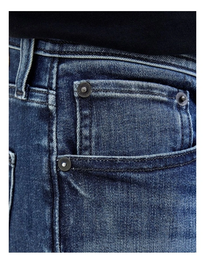 Glenn Original 820 Slim Jeans in Dark Blue Denim image 5
