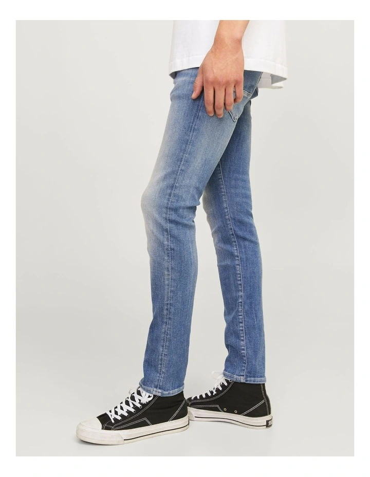 Glenn Fox 489 Slim Jeans in Blue Denim image 2