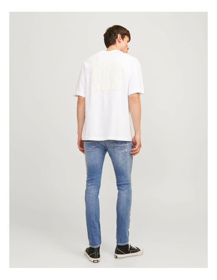 Glenn Fox 489 Slim Jeans in Blue Denim image 4