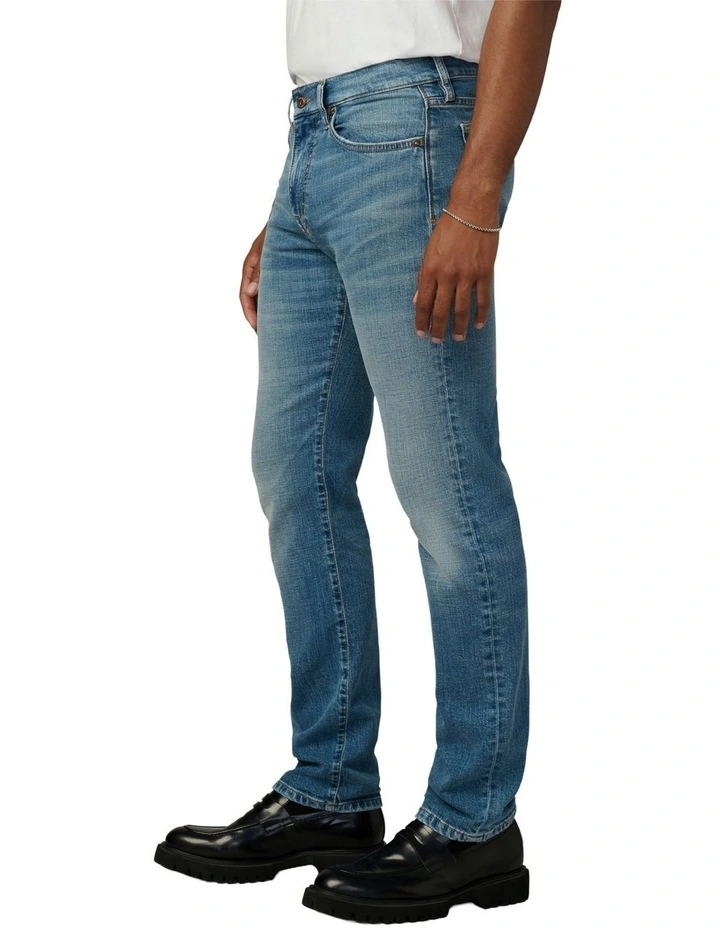 The Brixton Slim Straight Jean in Blue image 3