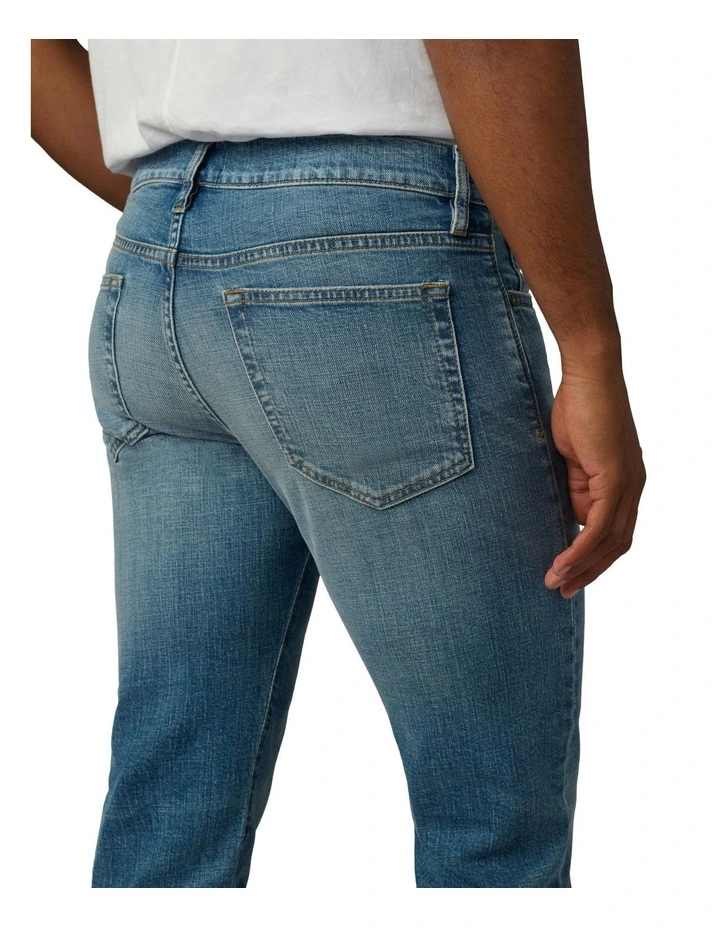 The Brixton Slim Straight Jean in Blue image 5