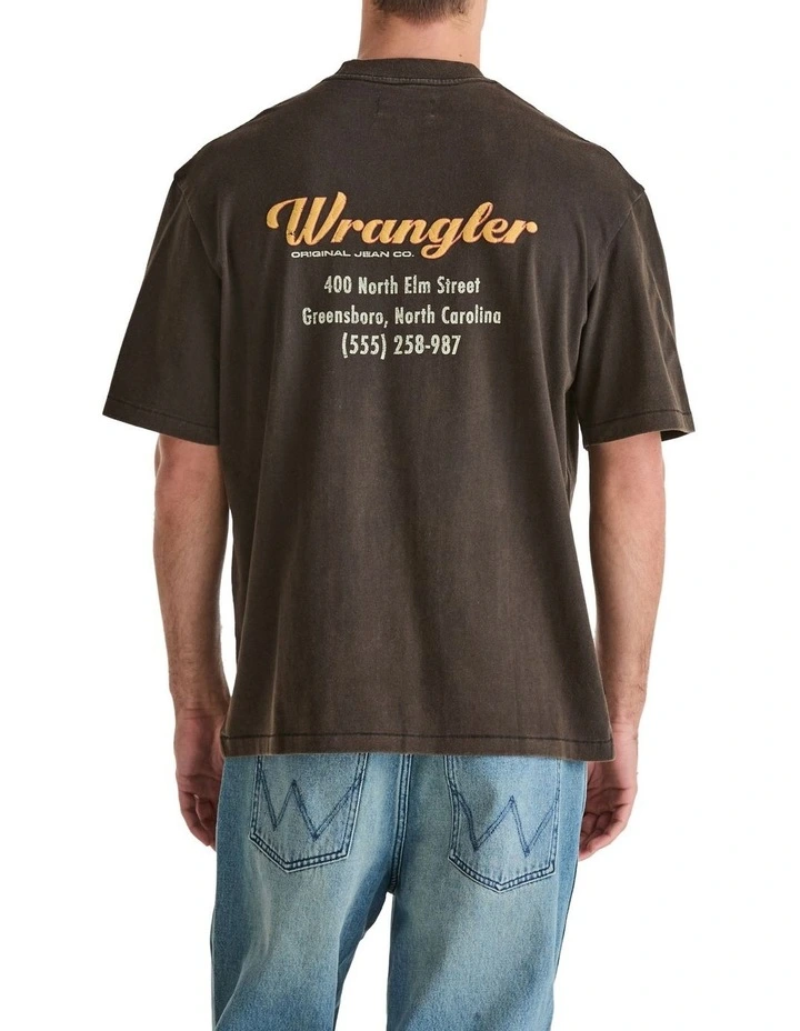 North Elm Slacker Tee in Black image 2
