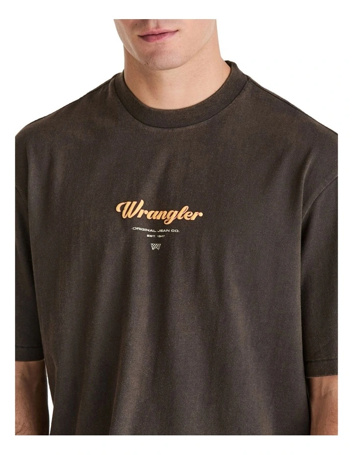 North Elm Slacker Tee in Black image 4