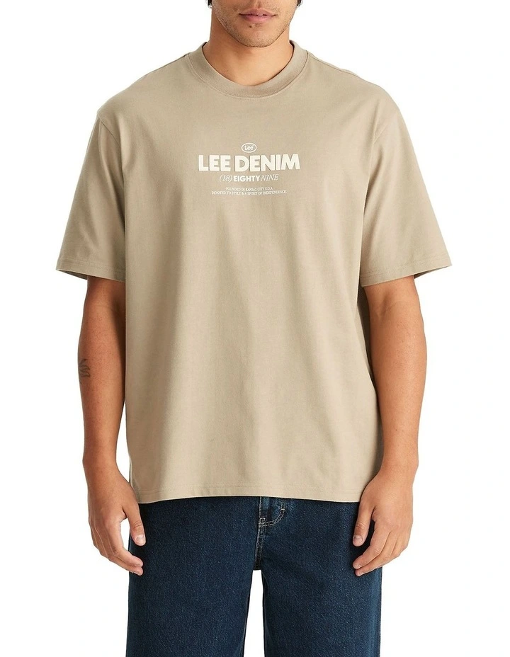 Eighty Nine Baggy Tee in Green image 1