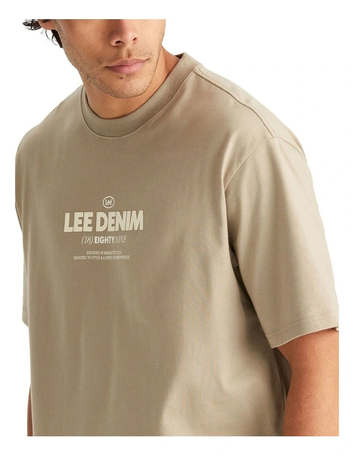 Eighty Nine Baggy Tee in Green image 3