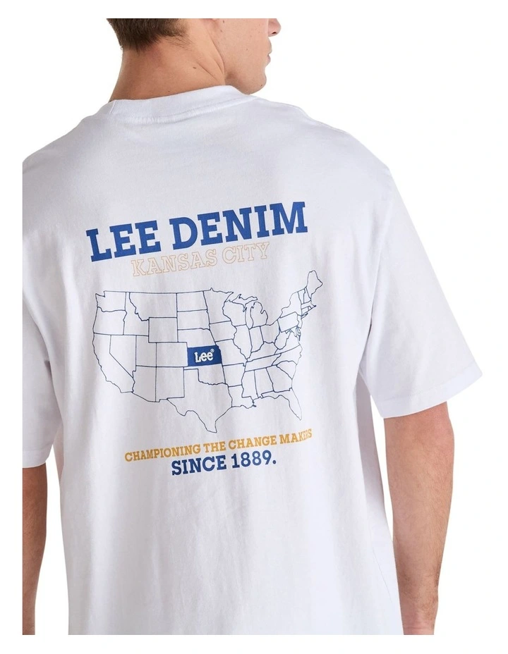 Champions Baggy Tee in White image 2