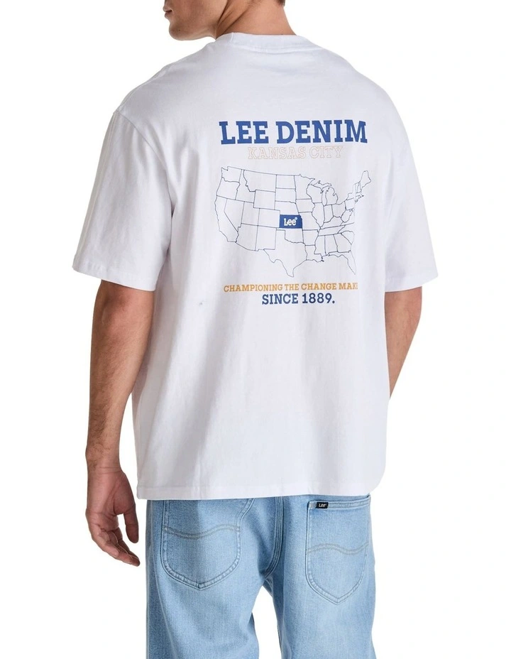 Champions Baggy Tee in White image 4
