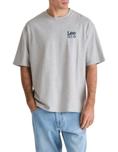 Fade Away Baggy Tee in Grey