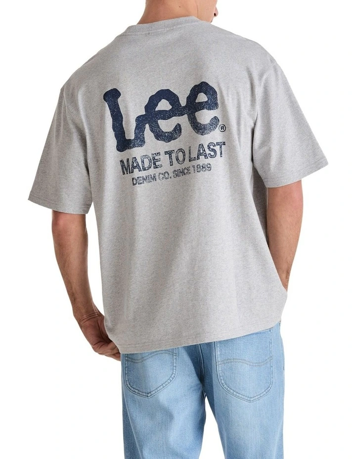 Fade Away Baggy Tee in Grey image 4