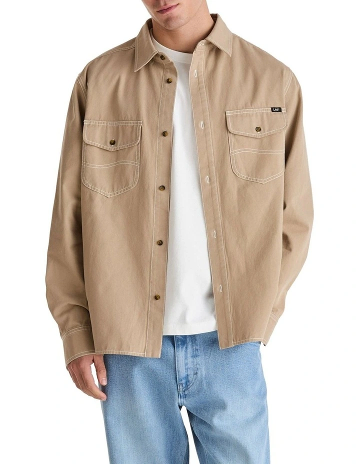 Dustin Long Sleeve Shirt in Grey image 1