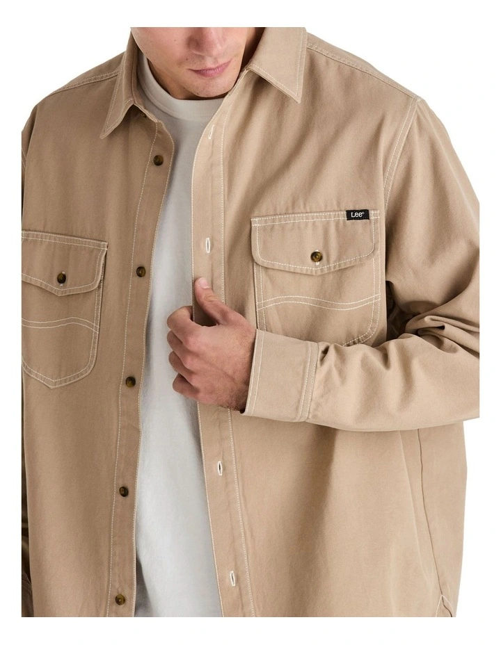 Dustin Long Sleeve Shirt in Grey image 4