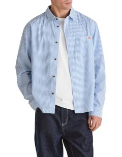 Bateman Long Sleeve Shirt in Blue