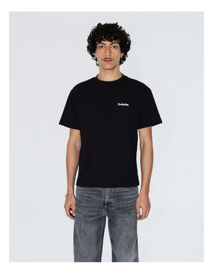 Bace T-Shirt in Black Brush image 1