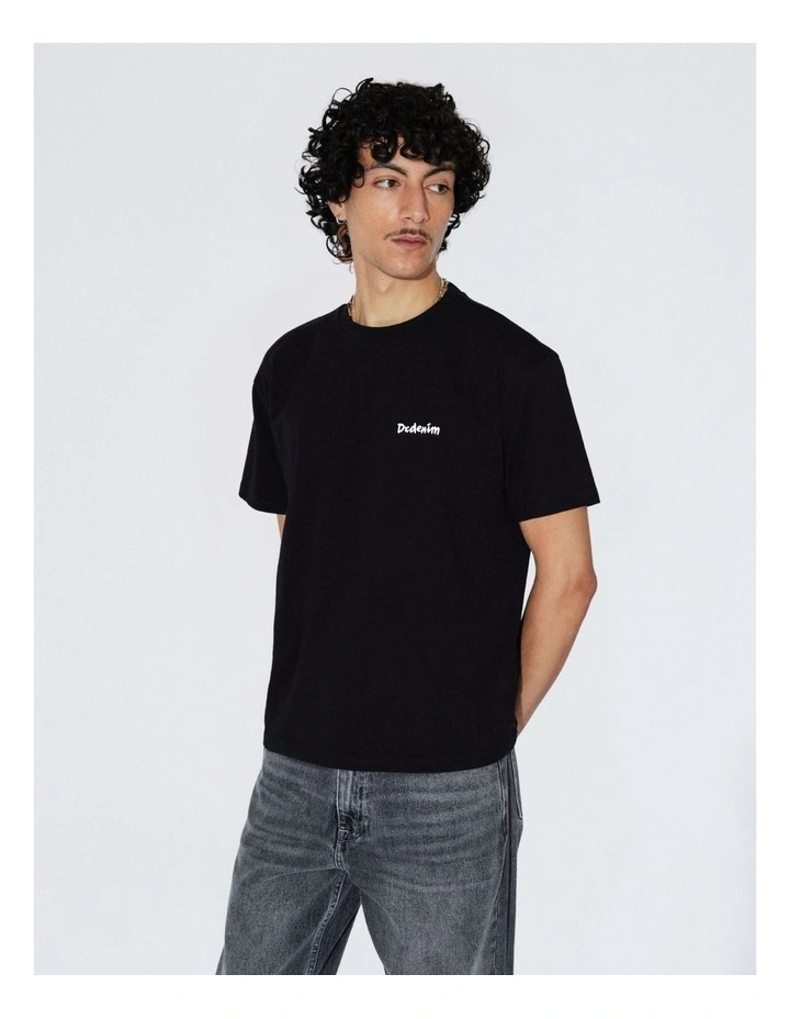 Bace T-Shirt in Black Brush image 2