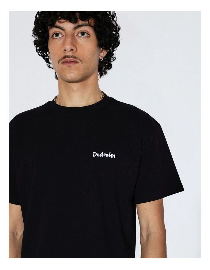 Bace T-Shirt in Black Brush image 4