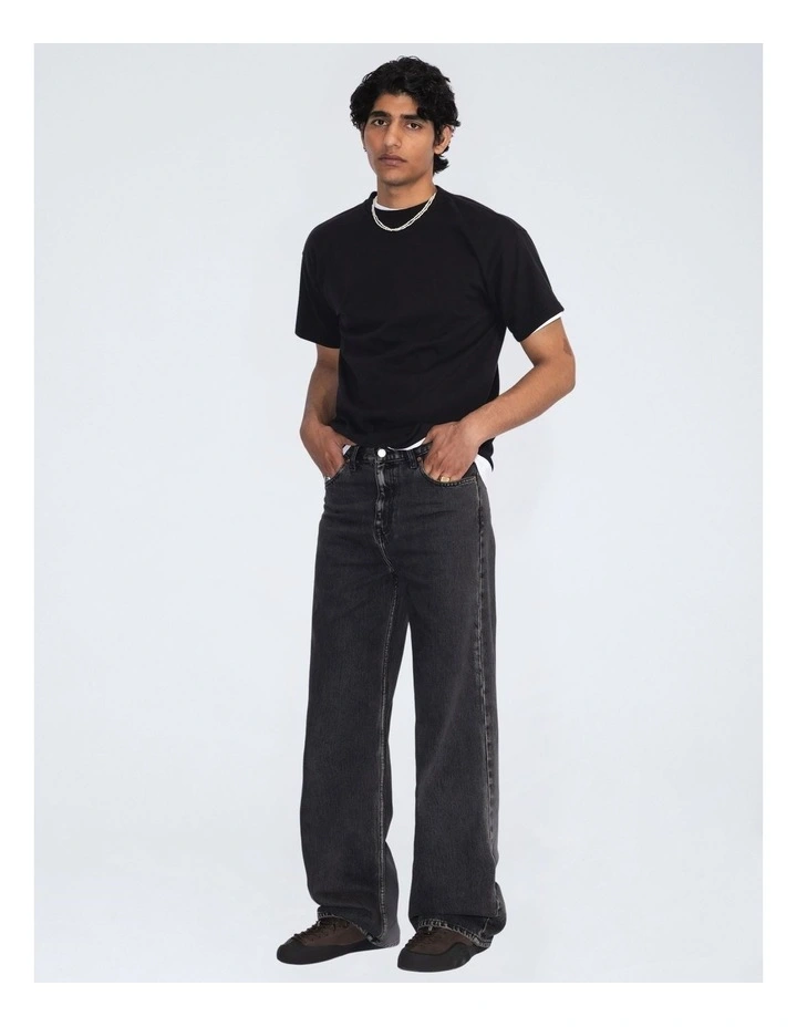 Cormac Baggy Jean in Aged Black image 7