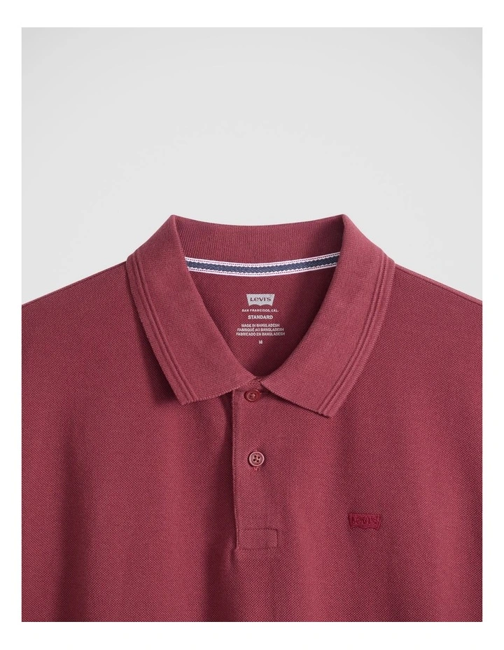 Levis Original Polo in Oxblood Red Pique image 4