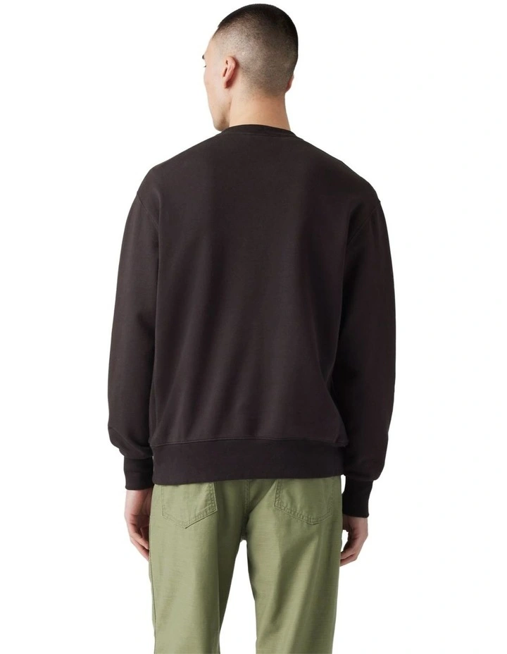 Authentic Crewneck Sweatshirt in Black Agate image 2