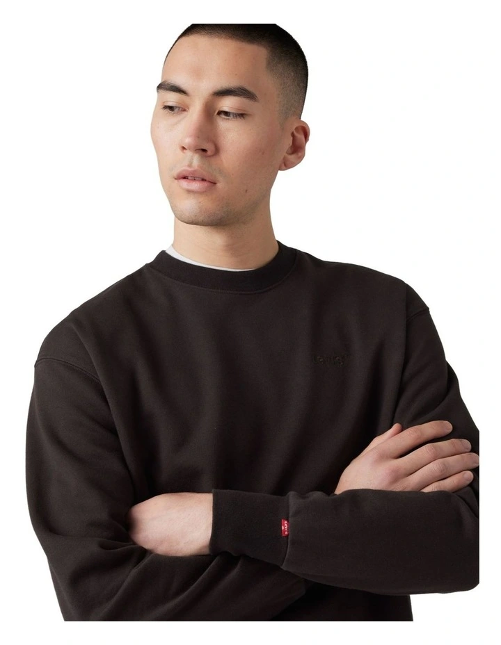 Authentic Crewneck Sweatshirt in Black Agate image 3