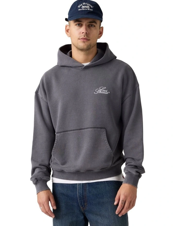 Two Horse Cropped Hoodie in Dark Phantom image 1