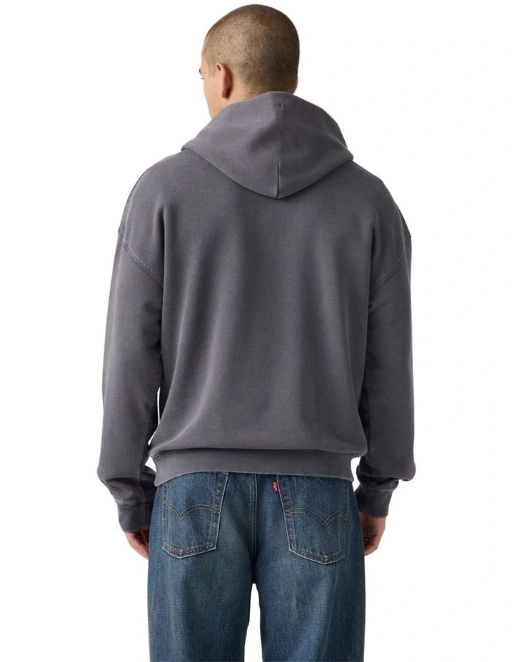 Two Horse Cropped Hoodie in Dark Phantom image 2