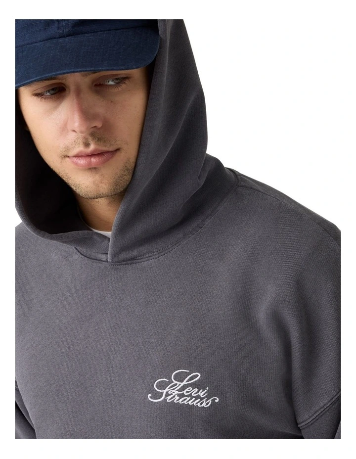 Two Horse Cropped Hoodie in Dark Phantom image 3